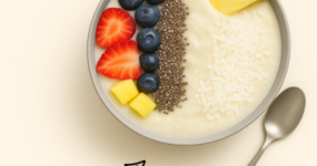 Przepis na Mus kokosowy – tropikalne smoothie bowl