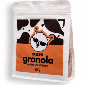 Granola 200g jabłko&cynamon w opakowaniu