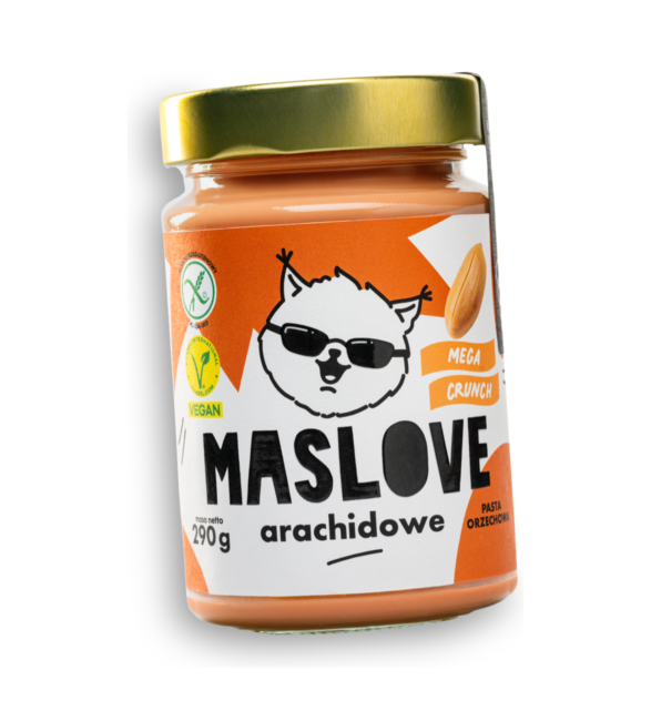 Pasta orzechowa bezglutenowa arachidowa crunch 290 g