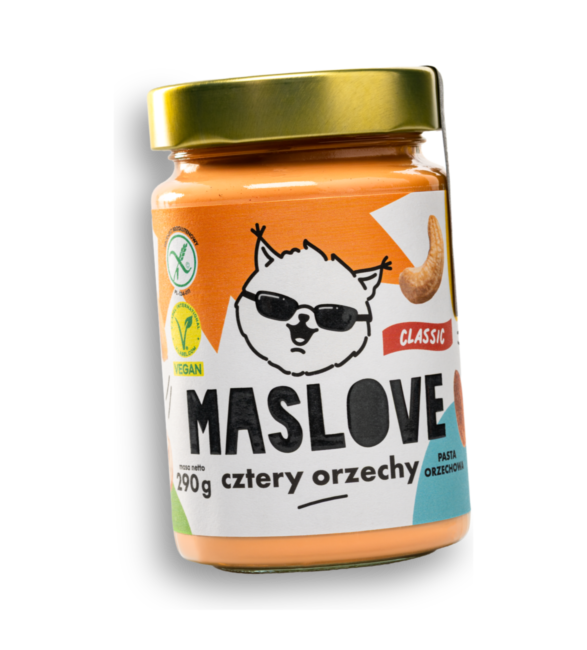 Pasta orzechowa 100% zmielone cztery Orzechy 290 g