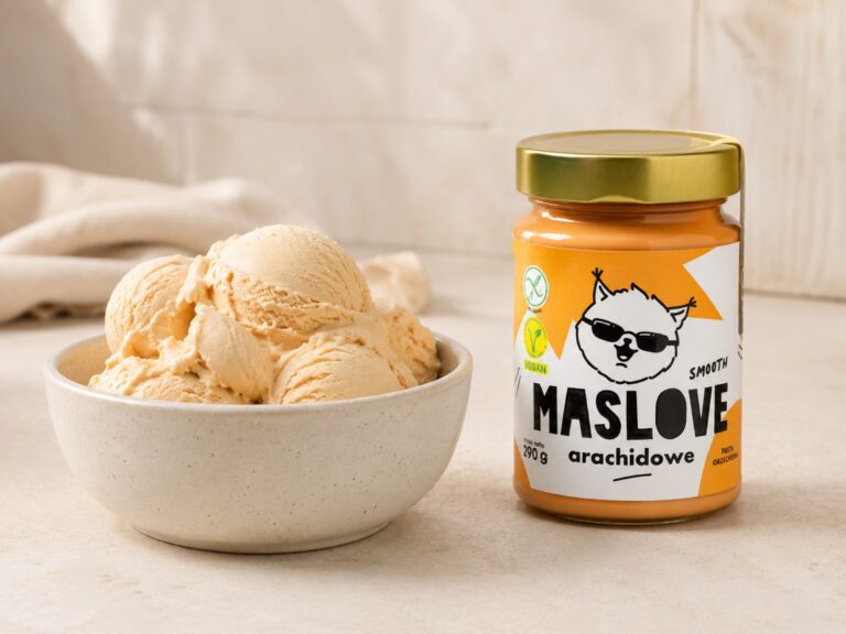 Lody z masłem orzechowym