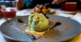 Lody z pastą pistacjową